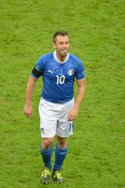 Antonio Cassano (Parma), 31 anni, 33 presenze e 12 gol in campionato (media voto 6,29). 35 presenze e 10 gol in Nazionale (20 e 7 gol con Prandelli, 2° a Euro 2012, assente in Confederations). Afp